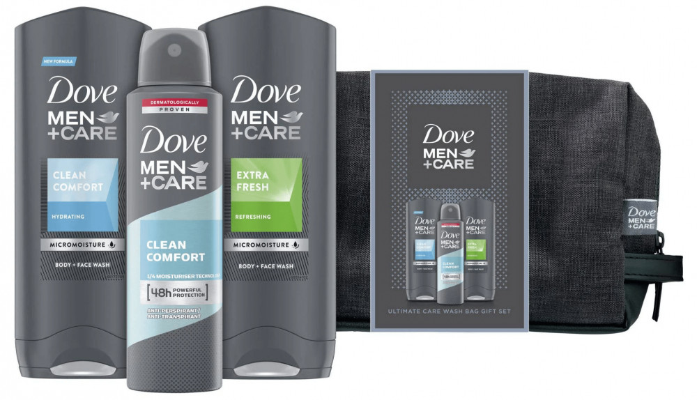 Dove neszeszer férfi Men Care tusfürdő 2x250 ml deo 150 ml