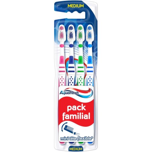 Aquafresh fogkefe quatro pack Familial Medium