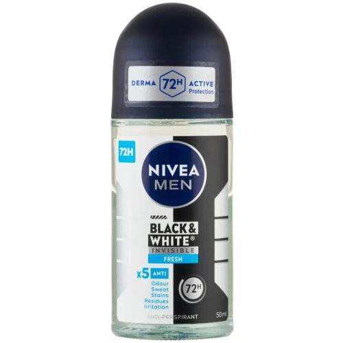 Nivea roll-on férfi 50 ml Invisible B&W Fresh