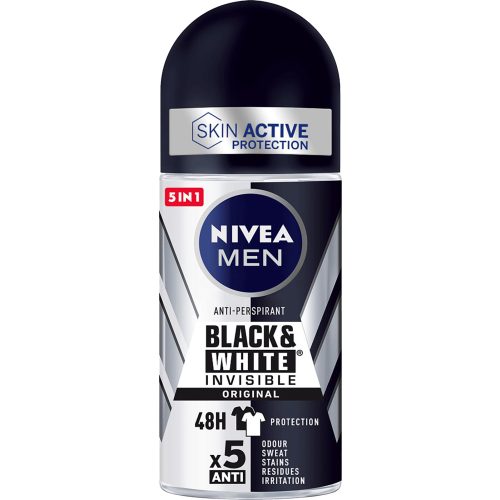 Nivea roll-on férfi 50 ml Invisible B&W Original