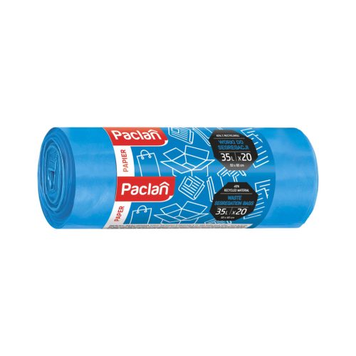 Paclan Szelektív papír gyűjtő szemeteszsák 35l (*20zsák) 50cm*60cm 9my