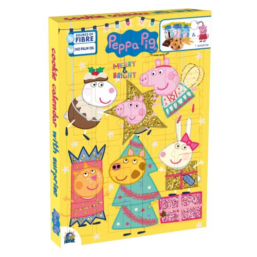 Adventi naptár sütivel és meglepetés figurával 132g - Peppa Malac