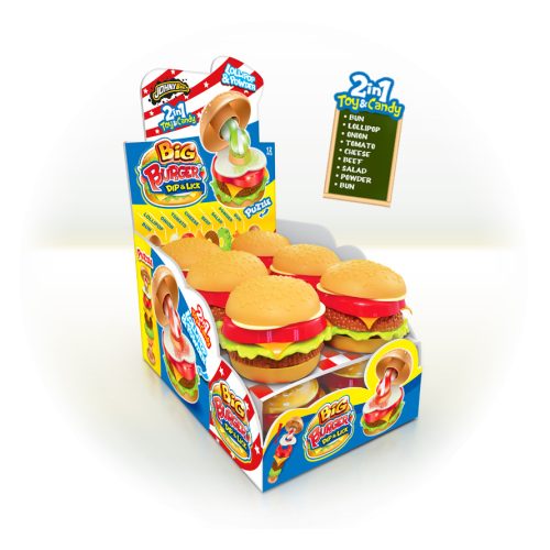 JOHNY BEE Big Burger Dip n Lick 21g (12 db/dp)