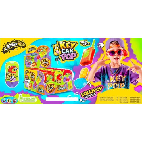 JOHNY BEE Key Car Pop 10g (18 db/dp)