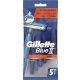 Gillette eldobható borotva 5 db Blue II Plus