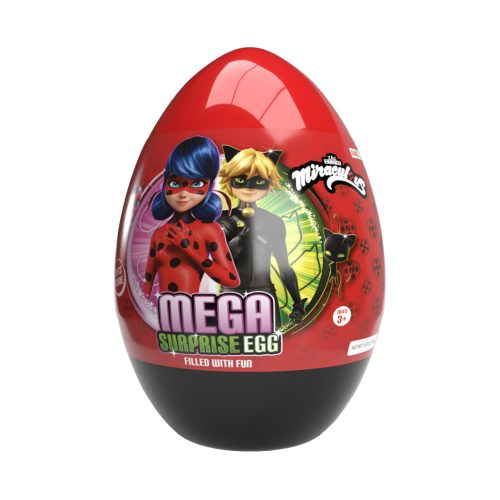 Mega Surprise Egg-Óriás meglepetés tojás persely 160g - Katicabogár (18 db/#)