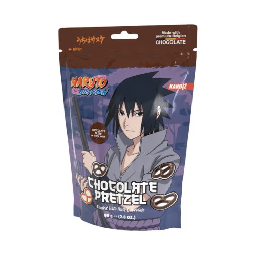 Fun Bites - Csokoládéba mártott perec - 80g - Naruto