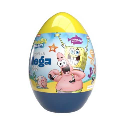 Mega Surprise Egg-Óriás meglepetés tojás persely 160g - Spongyabob (18 db/#)