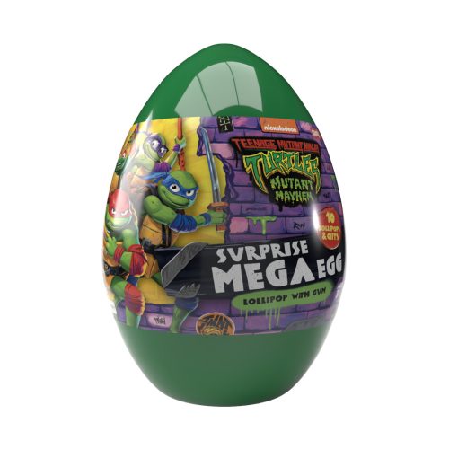 Mega Surprise Egg-Óriás meglepetés tojás persely 160g - Tini Nindzsa (18 db/#)