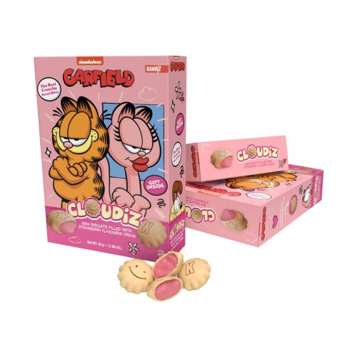 Cloudiz mini keksz eperkrémmel töltve 30g - Garfield