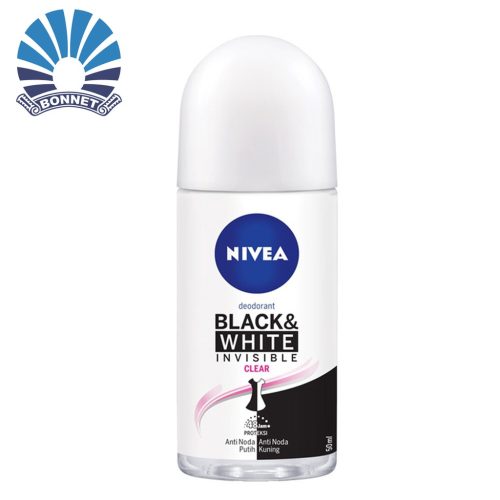 Nivea roll-on 50 ml Invisible B&W Clear