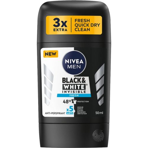 Nivea stift férfi 50 ml Invisible B&W Fresh